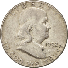 Coin, United States, Franklin Half Dollar, Half Dollar, 1952, U.S. Mint