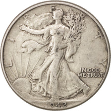 United States, Walking Liberty Half Dollar, Half Dollar, 1942, U.S. Mint