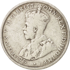 Monnaie, Australie, George V, Florin, 1928, Melbourne, TB, Argent, KM:27