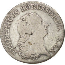 Stati tedeschi, PRUSSIA, Friedrich II, 1/3 Thaler, 1/2 Gulden, 1770, B+