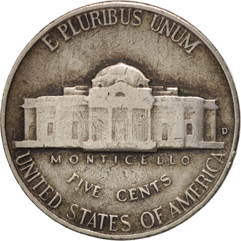 United States, Jefferson Nickel, 5 Cents, 1946, U.S. Mint, Denver, VF(20-25)