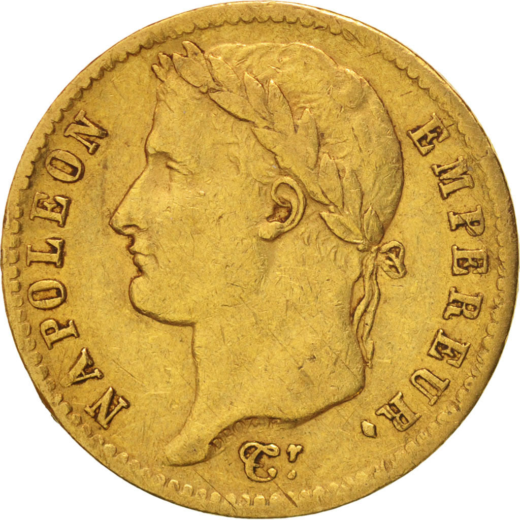 Coin, France, Napoléon I, 20 Francs, 1810, Paris, VF(30-35), Gold, KM:695.1