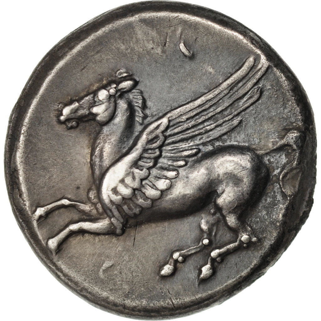 Sicily, Timol&eacute;on (344-336 Bf JC), Stater, Syracuse, MS(63), Silver, 8.62