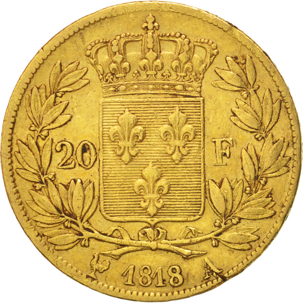 Monnaie, France, Louis XVIII, Louis XVIII, 20 Francs, 1818, Paris, TB+, Or
