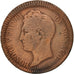 Coin, Monaco, Honore V, Decime, 1838, Monaco, VF(30-35), Copper, KM:97.1