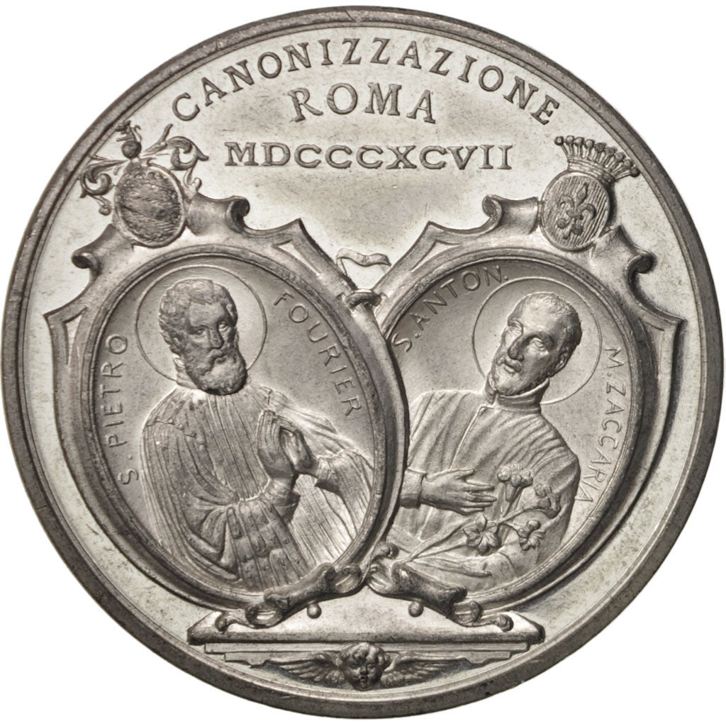 Vaticano, Medal, Leo XIII, Cannonisation St Peter Fourier and St Antony