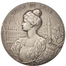 France, Medal, Ville de Lille, Politics, Society, War, 1951, Dubois.A, TTB+