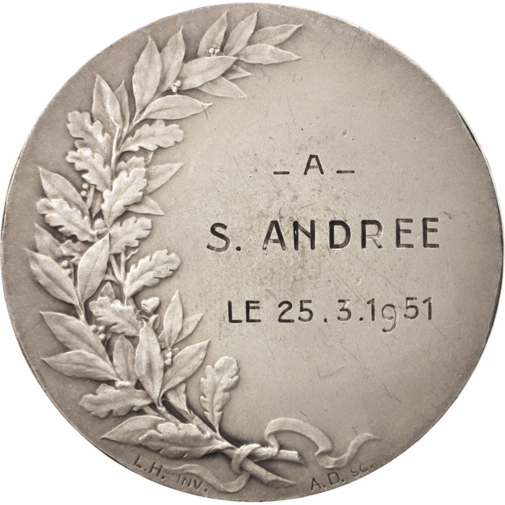 France, Medal, Ville de Lille, Politics, Society, War, 1951, Dubois.A, TTB+