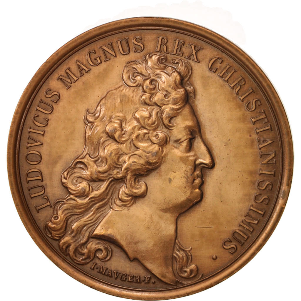 France, Medal, La prise d'Aire, Louis XIV, History, 1676, Mauger, AU(55-58)