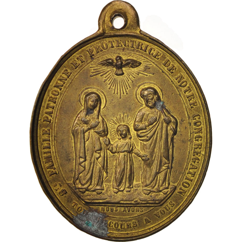 Francia, Medal, Archiconfrérie de la Sainte famille, Religions & beliefs, MBC+