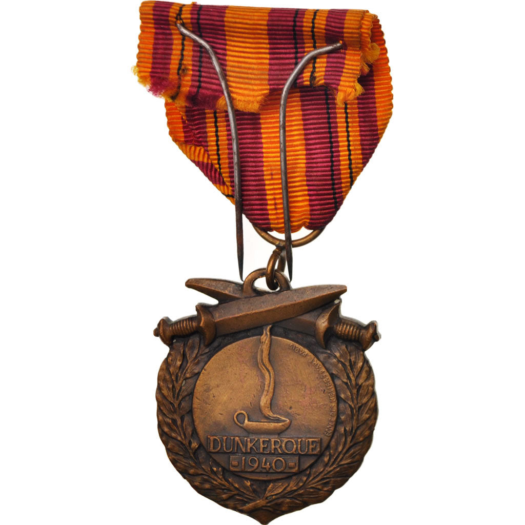 France, Médaile de Dunkerque 1940, Medal, 1940, Très bon état, Bronze, 43
