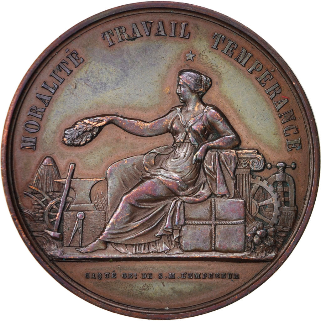 France, Medal, Société Nationale d'Encouragement au bien, Politics, Society