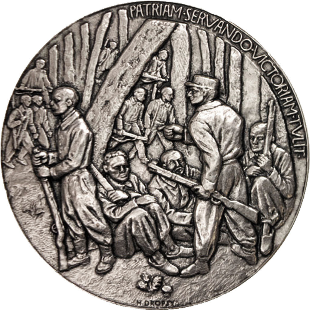 Frankrijk, Medal, Le maquis, History, Dropsy, FDC, Silvered bronze