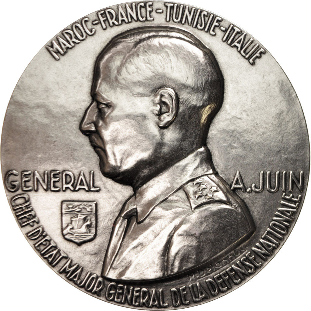 Frankreich, Medal, Général A.Juin, Chef d'État-Major, Général de la