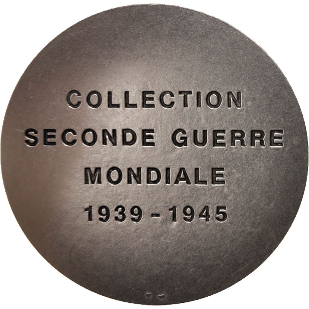 France, Medal, General Dwight D. Eisenhower, History, MS(65-70), Silvered bronze