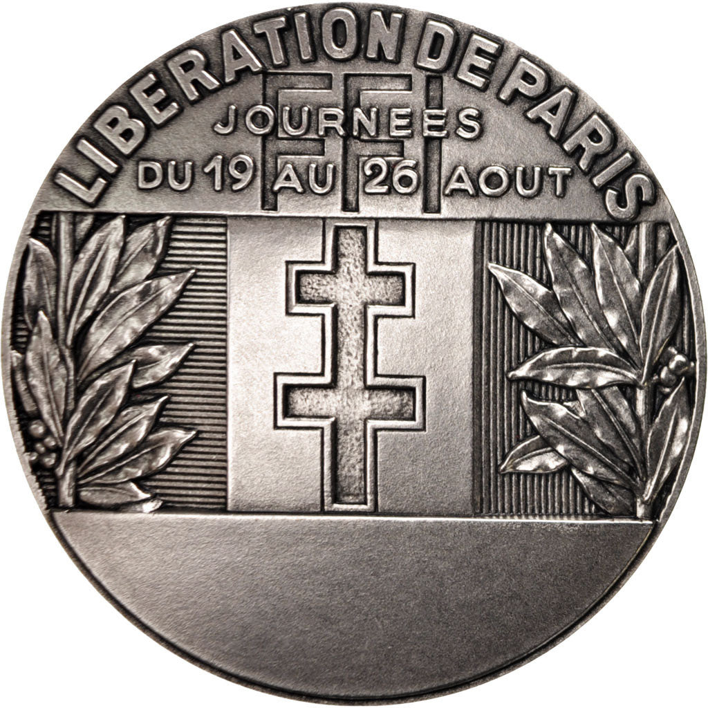 Francia, Medal, LIbération de Paris, History, FDC, Bronzo argentato