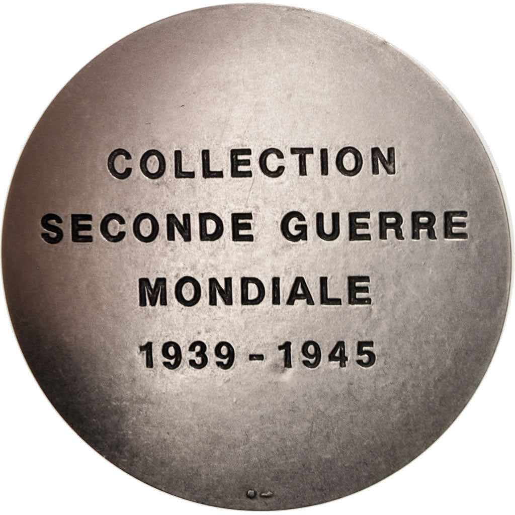 France, Medal, Winston Churchill, History, Turin, MS(65-70), Silvered bronze