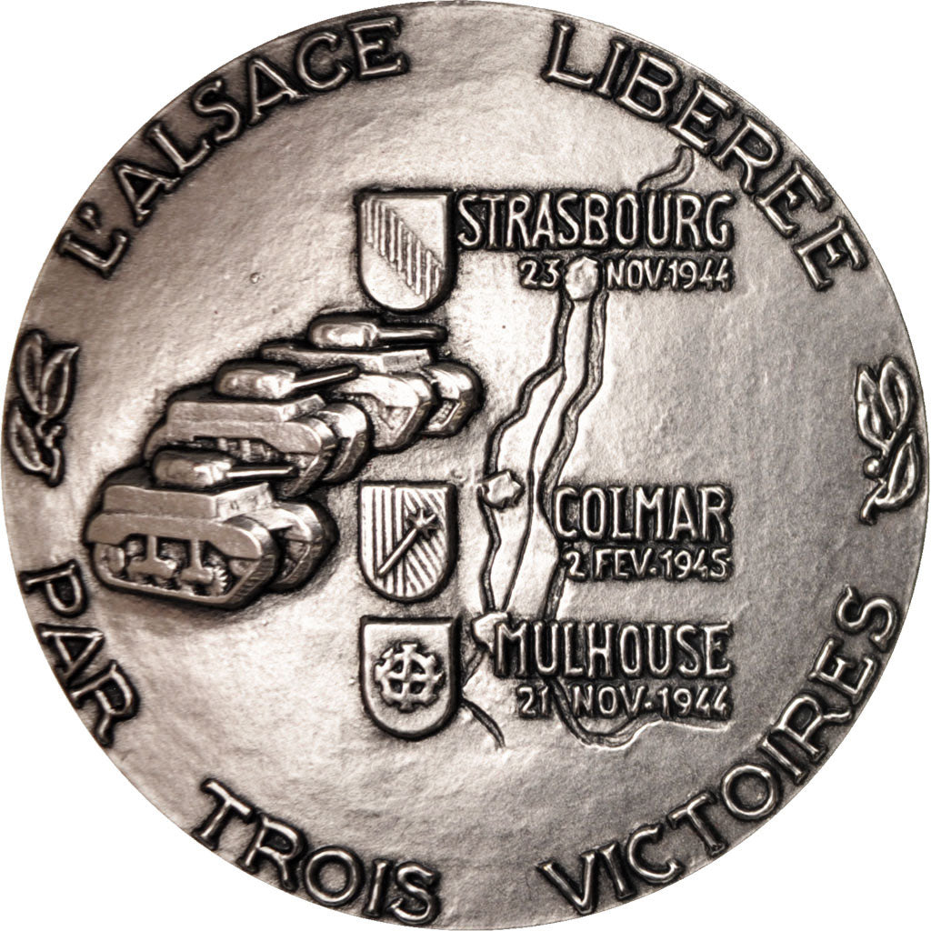 Frankreich, Medal, L'Alsace libérée par trois victoires, History, STGL