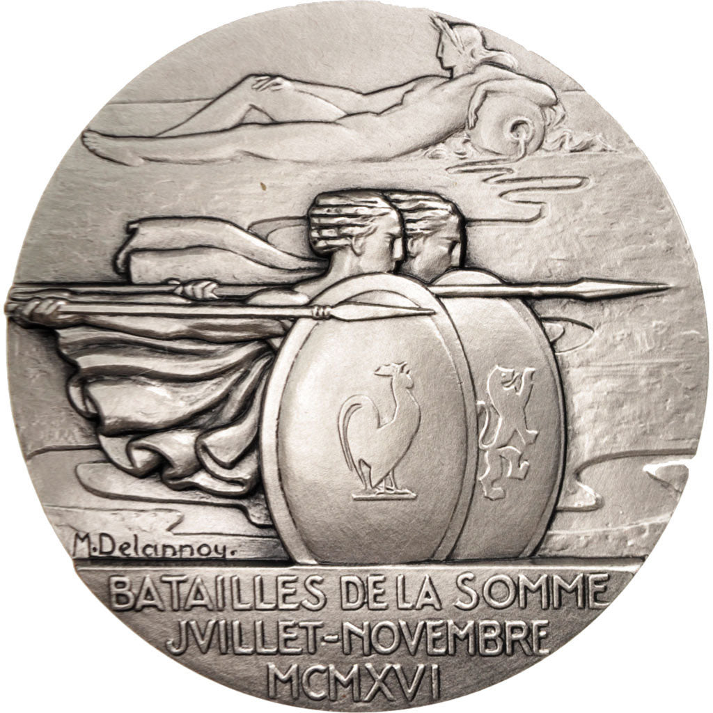 Francia, Medal, Bataille de la Somme, juillet-novembre 1916, History, Delannoy