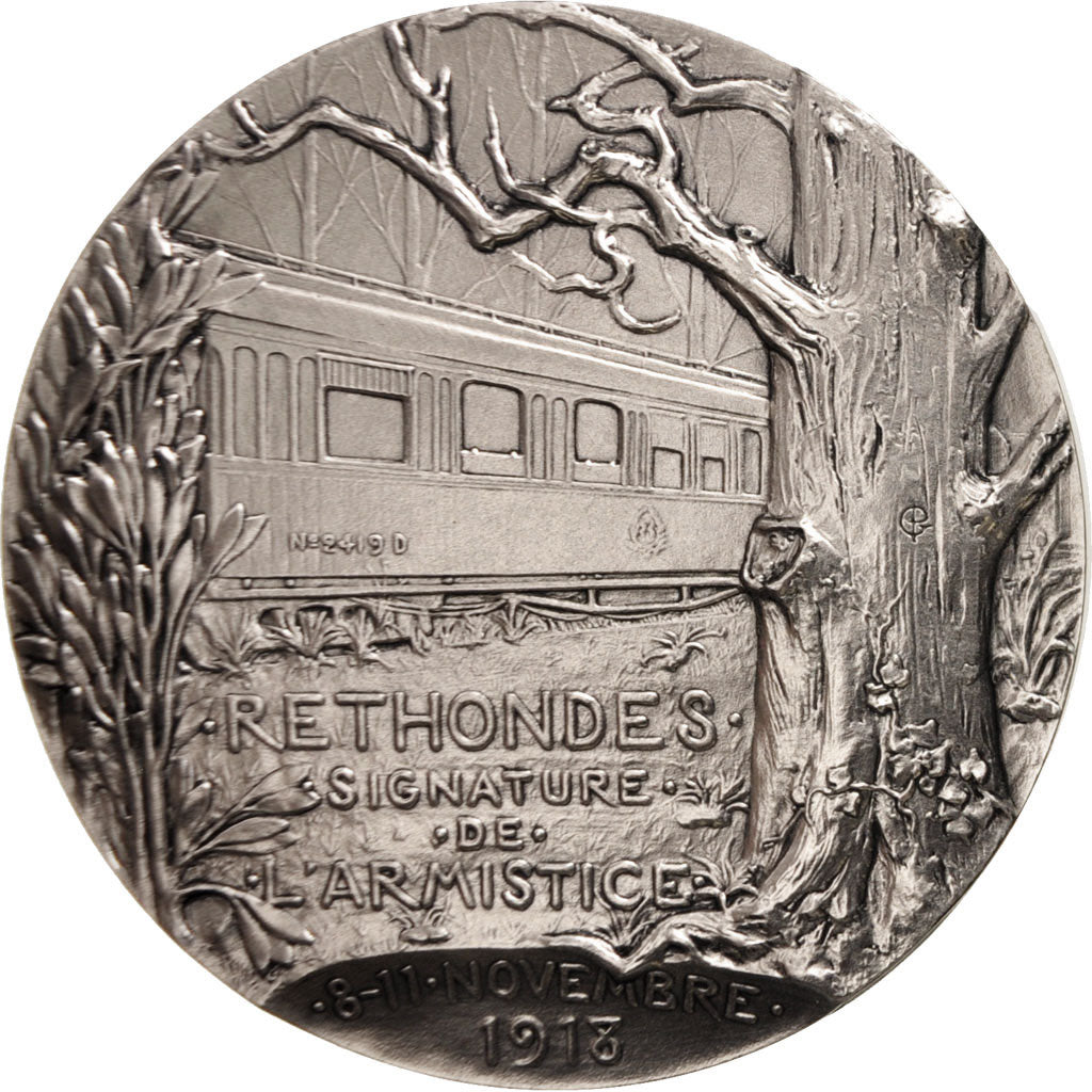 France, Medal, Rethondes, signature de l'Armistice, 8-11 novembre 1918, History