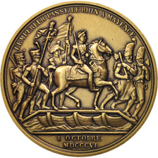 France, Medal, Passage du Rhin, First French Empire, History, MS(65-70), Bronze