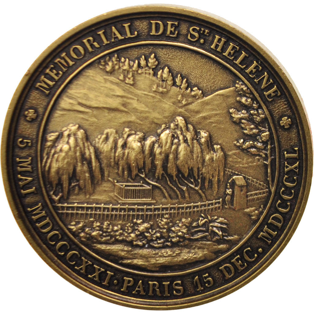 France, Medal, Mémorial de Sainte-Hélène, History, MS(65-70), Bronze