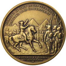 France, Medal, Bataille des Pyramides, History, Bovy, MS(65-70), Bronze