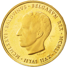 Bélgica, Medal, Belgique, Baudouin I, 1976, FDC, Oro
