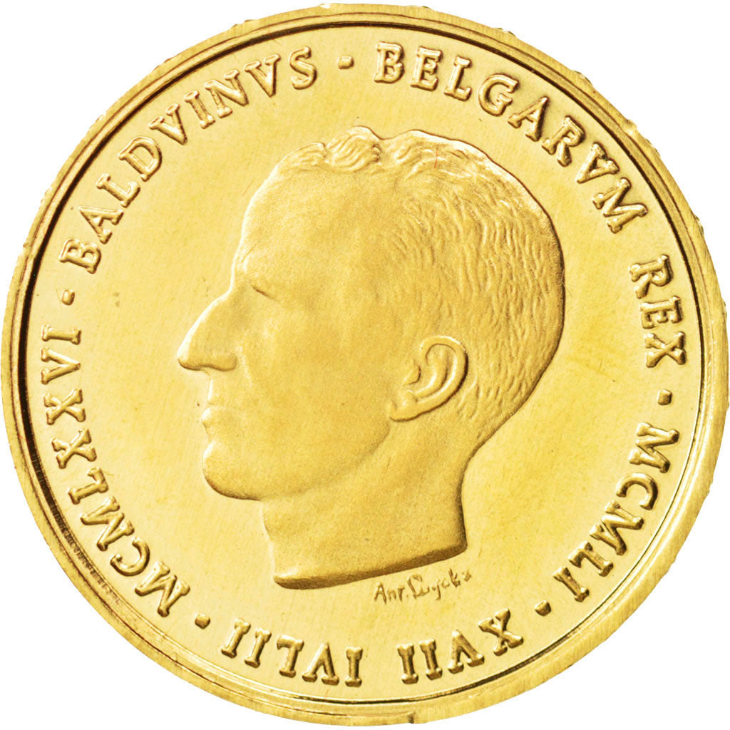 Belgium, Medal, Belgique, Baudouin I, 1976, MS(65-70), Gold