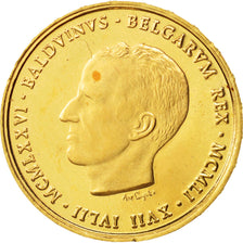 Belgio, Medal, Belgique, Baudouin I, 1976, FDC, Oro
