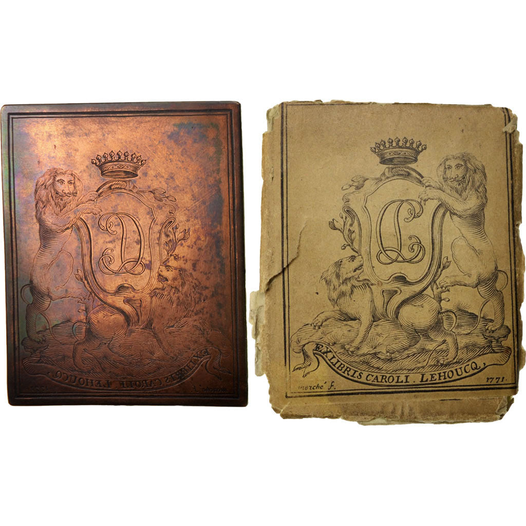 Francia, Medal, Ville de Lille, Libraire Charles François Joseph Lehoucq