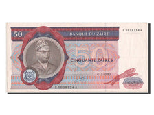Banknote, Zaire, 50 Zaïres, 1980, AU(50-53)