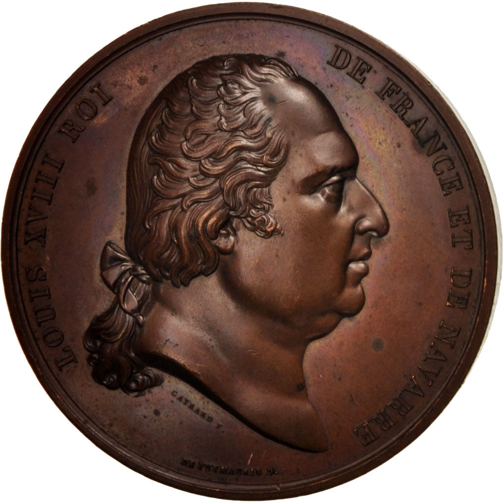 Frankrijk, Medal, Louis XVIII, History, Gayrard, PR, Bronze