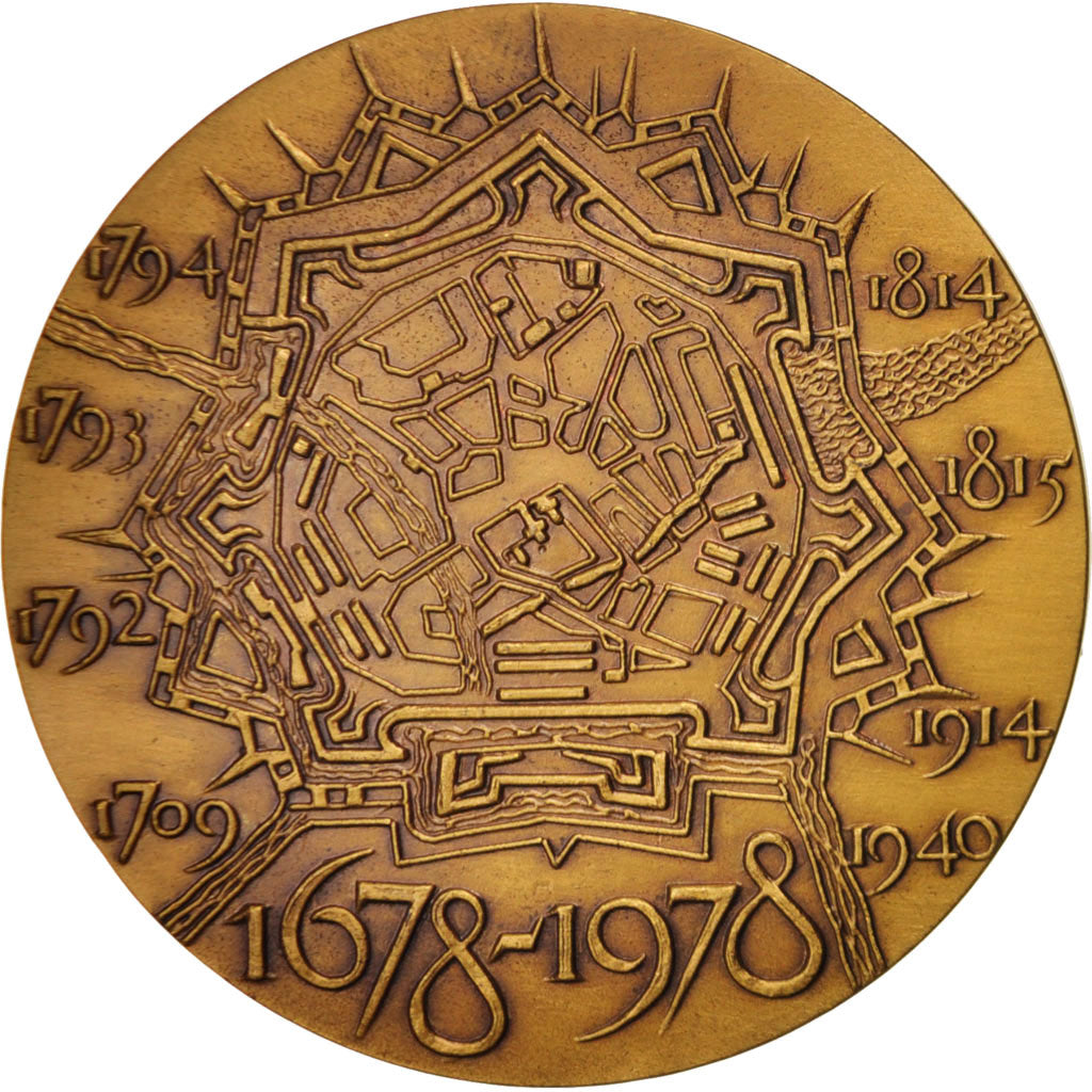Frankrijk, Medal, VIlle de Maubeuge, History, 1978, PR, Bronze
