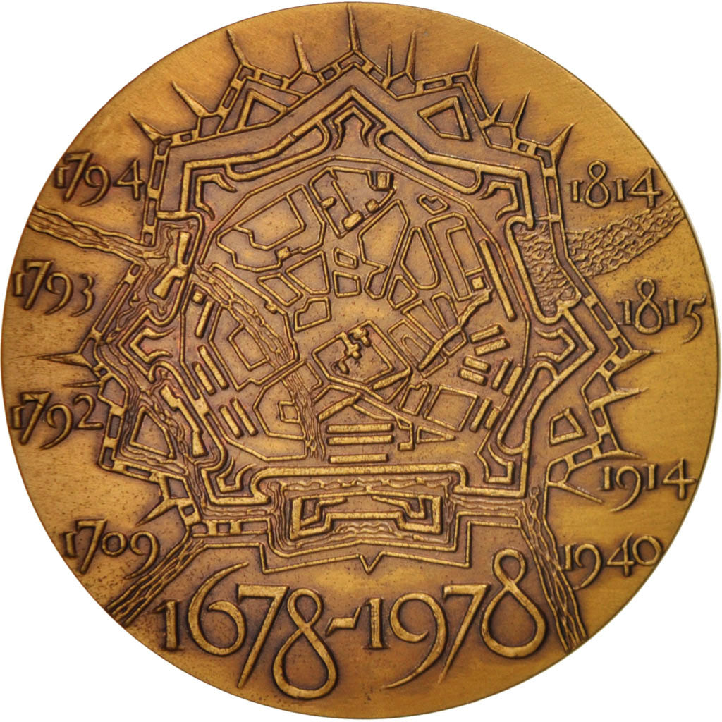 France, Medal, VIlle de Maubeuge, History, 1978, TTB+, Bronze