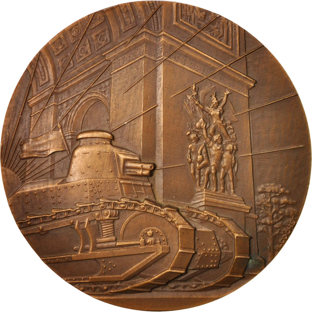 Francia, Medal, Maubeuge, XXeme anniversaire des anciens de chars et blindés