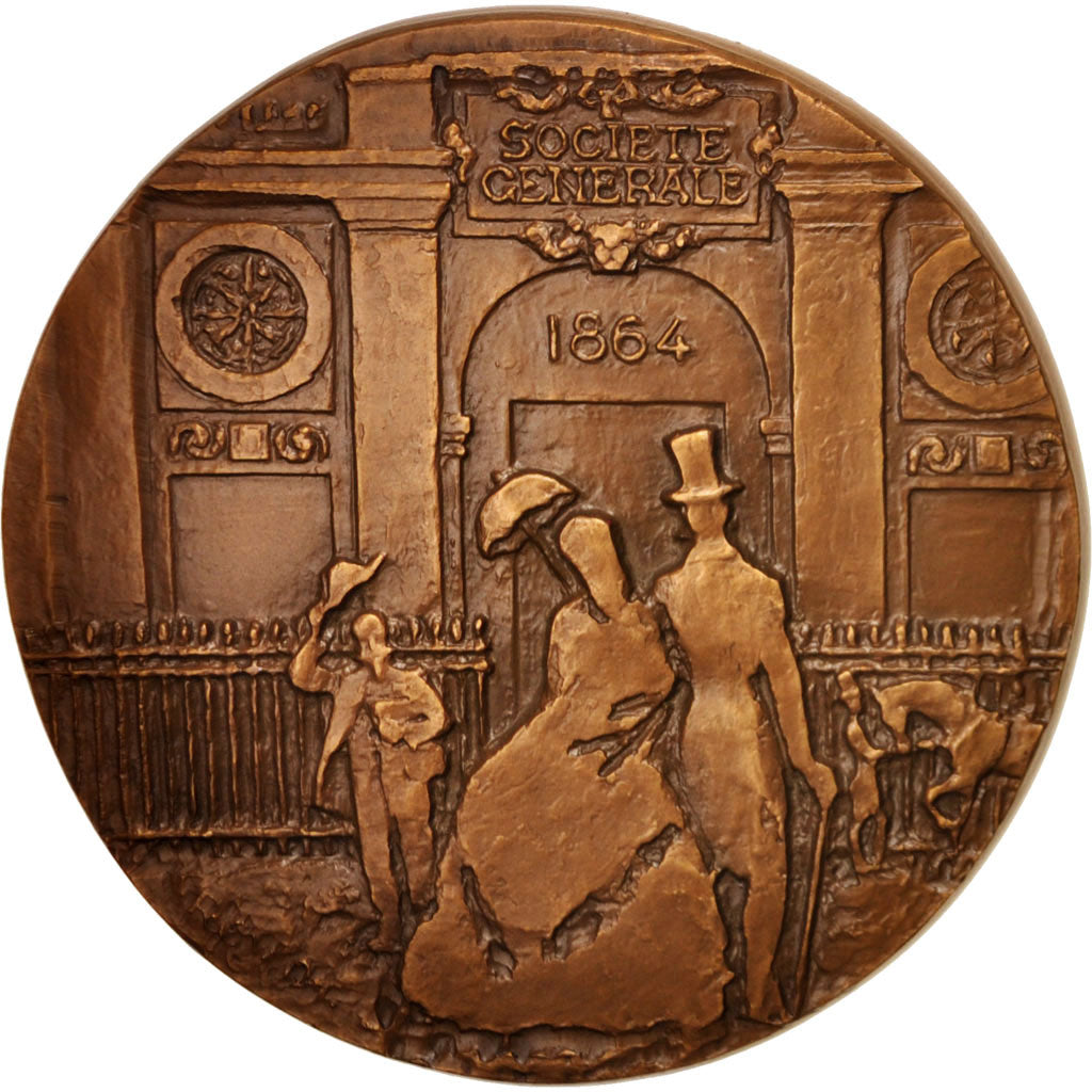 Francia, Medal, Société générale, Business & industry, 1964, FDC, Bronce