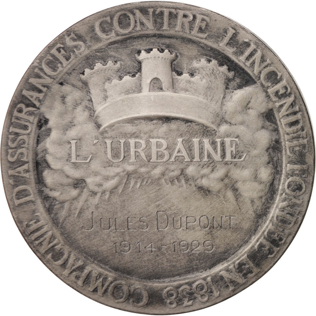 France, Medal, L'Urbaine, Compagnie d'assurances contre l'incendie, Business &