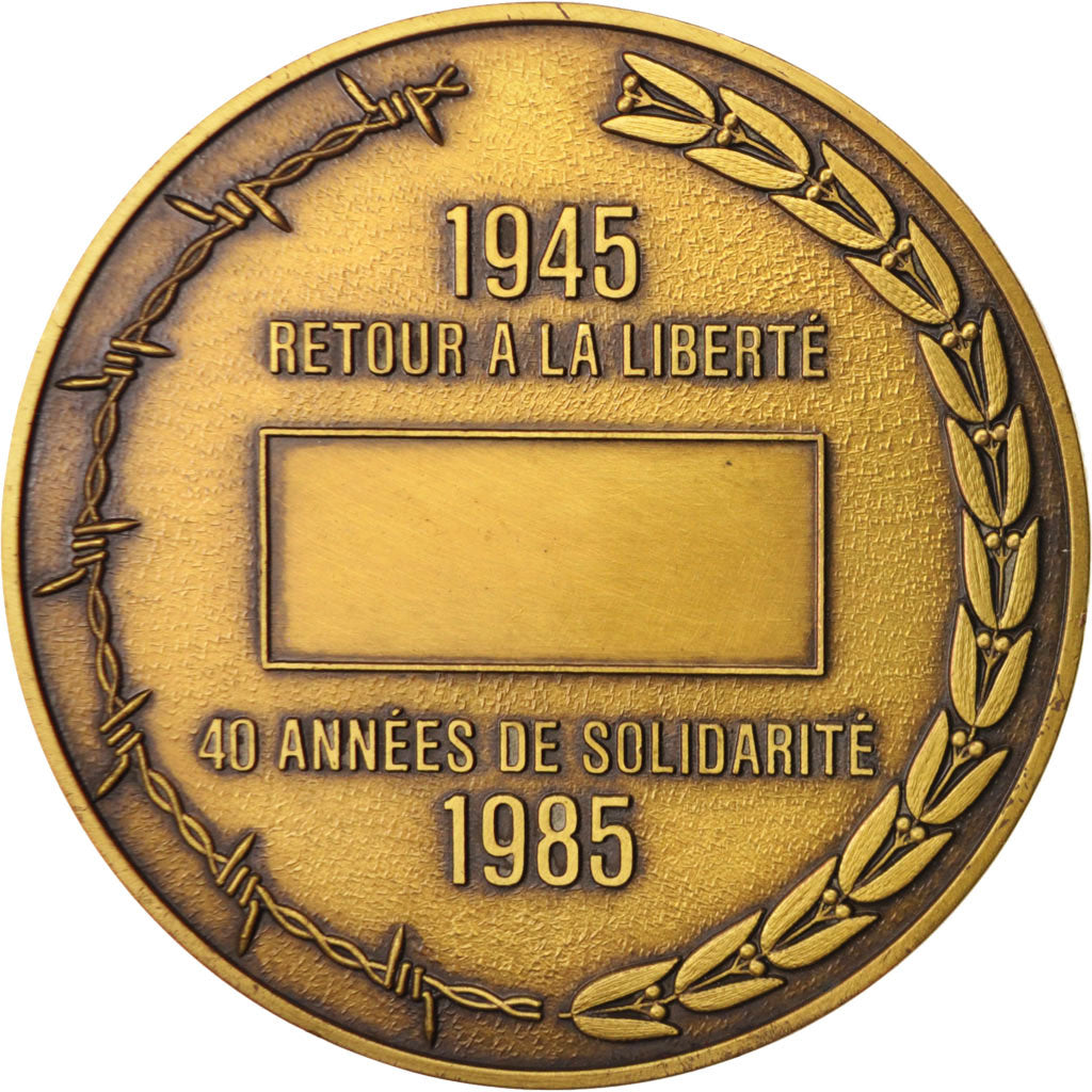 Francia, Medal, FNCPG . CATM, 40eme Anniversaire, Politics, Society, War, 1985