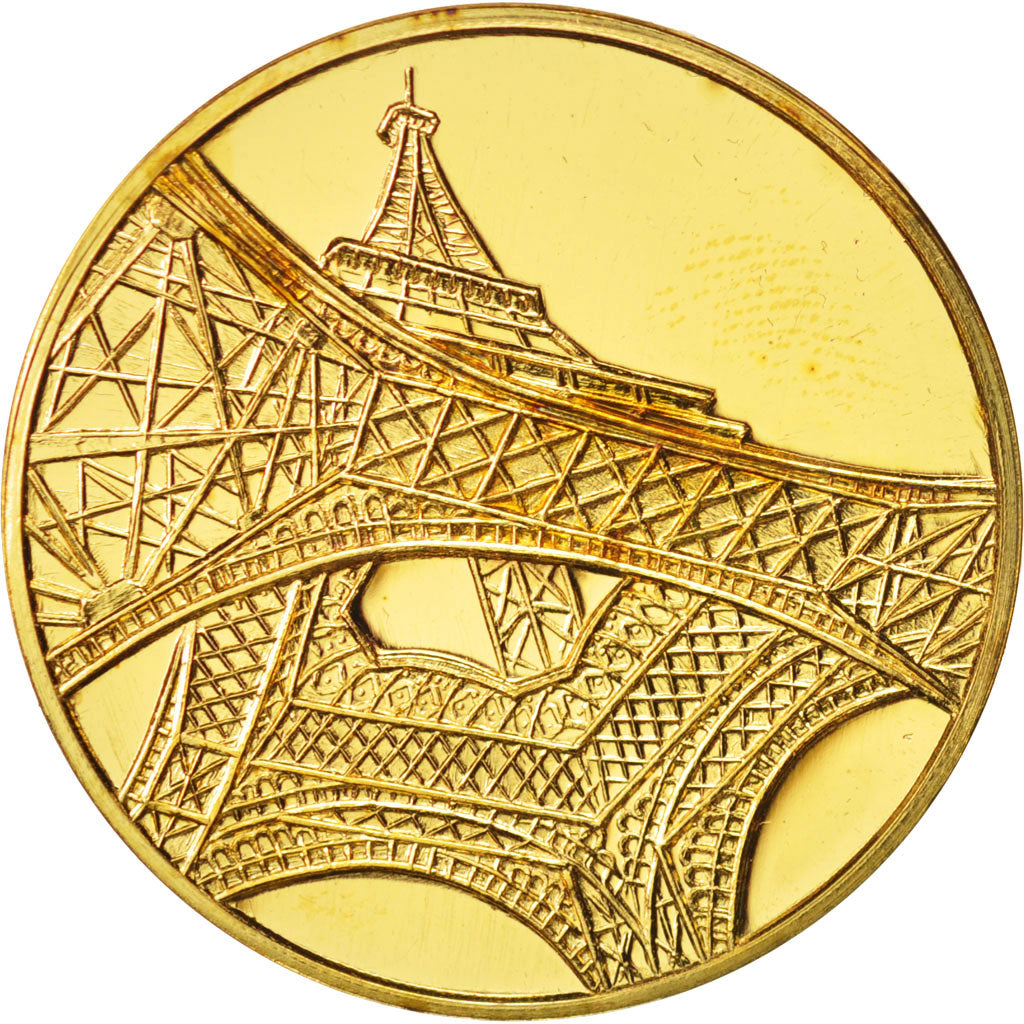 France, Medal, La Tour Eiffel, History, 1989, Jubert, FDC, Vermeil