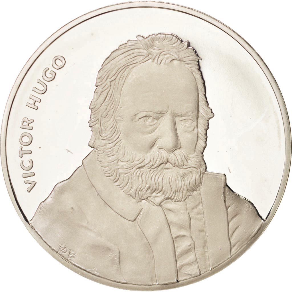 France, Medal, Victor Hugo, Arts & Culture, 1985, MS(65-70), Silver