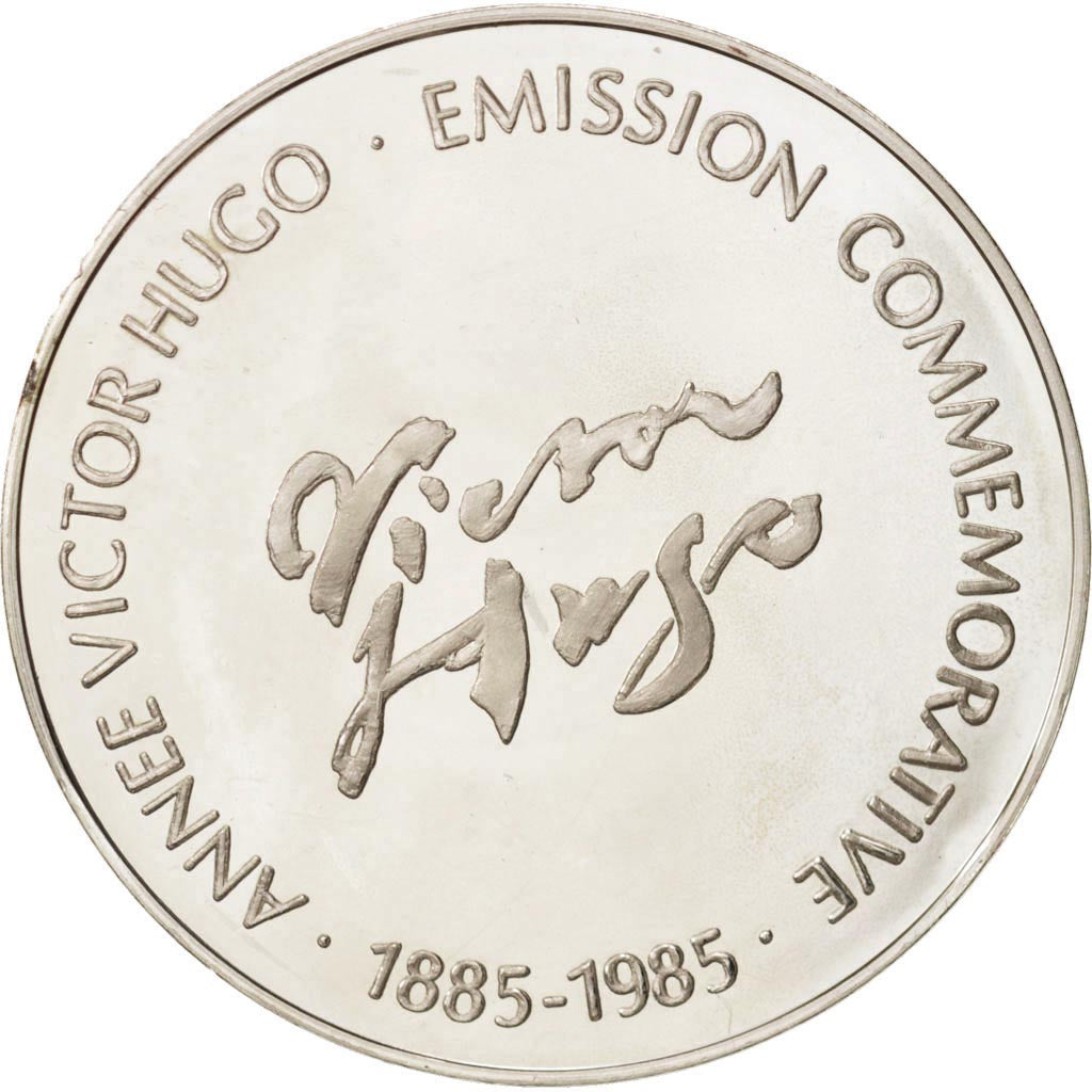 France, Medal, Victor Hugo, Arts & Culture, 1985, MS(65-70), Silver