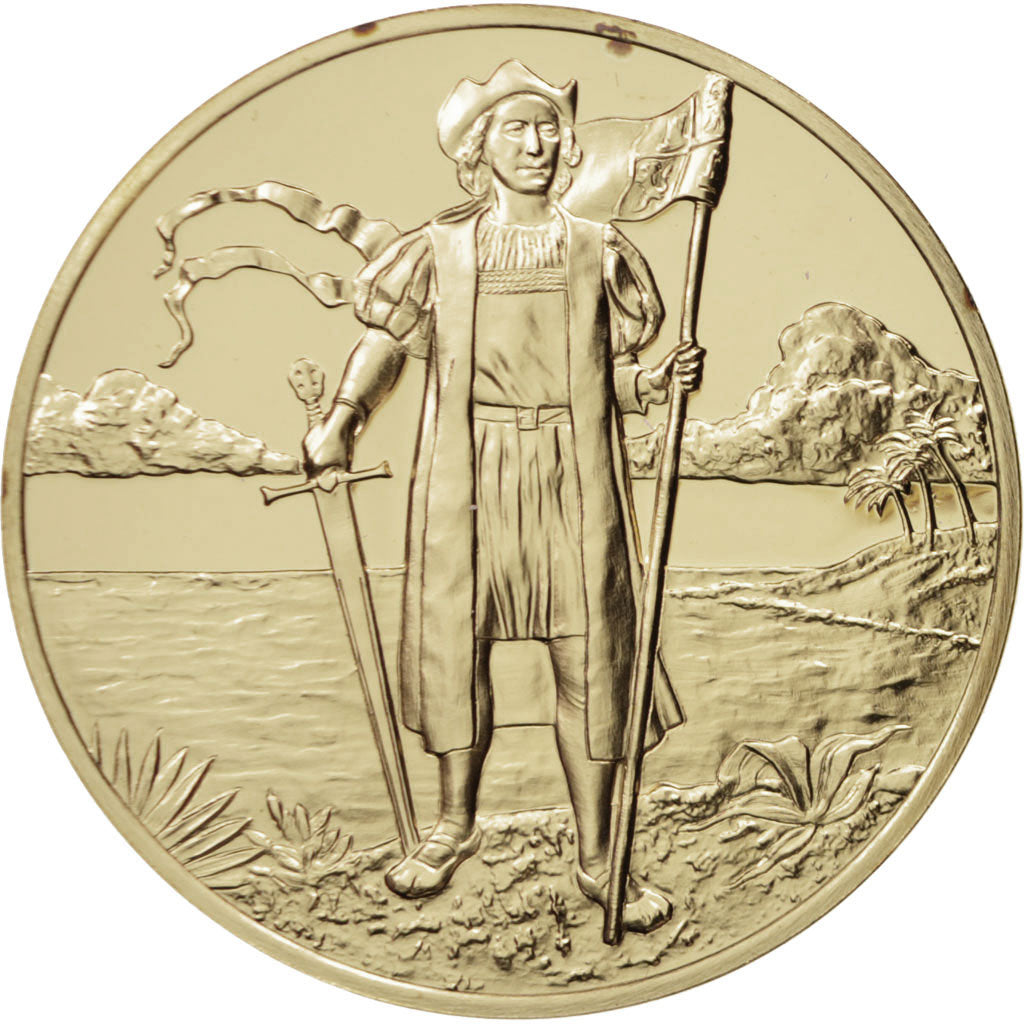 France, Medal, 500th anniversary discovery of the new world, History, 1992