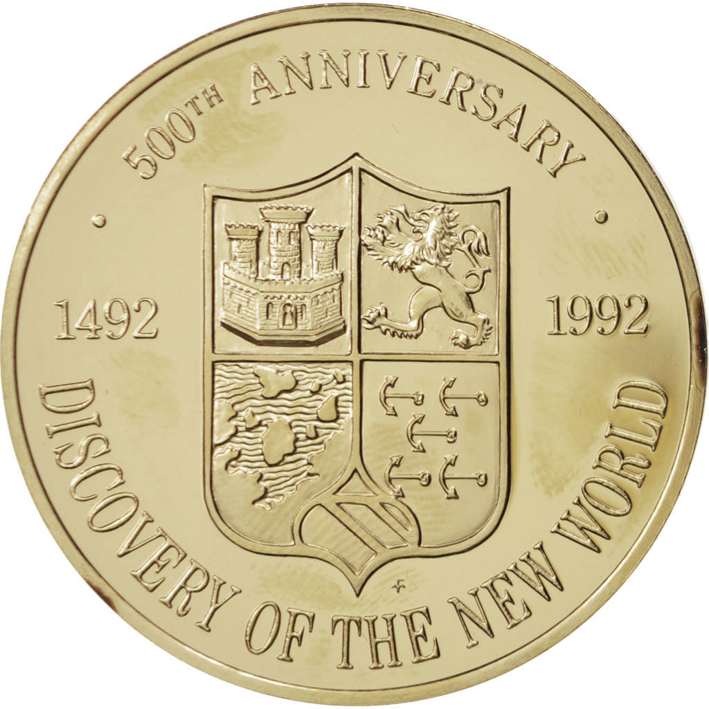 France, Medal, 500th anniversary discovery of the new world, History, 1992