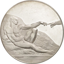 Francja, Medal, Le génie de Michel Ange, La Création d'Adam, Sztuka i Kultura