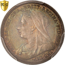 Monnaie, Grande-Bretagne, Victoria, 3 Pence, 1899, PCGS, PL67, FDC, Argent