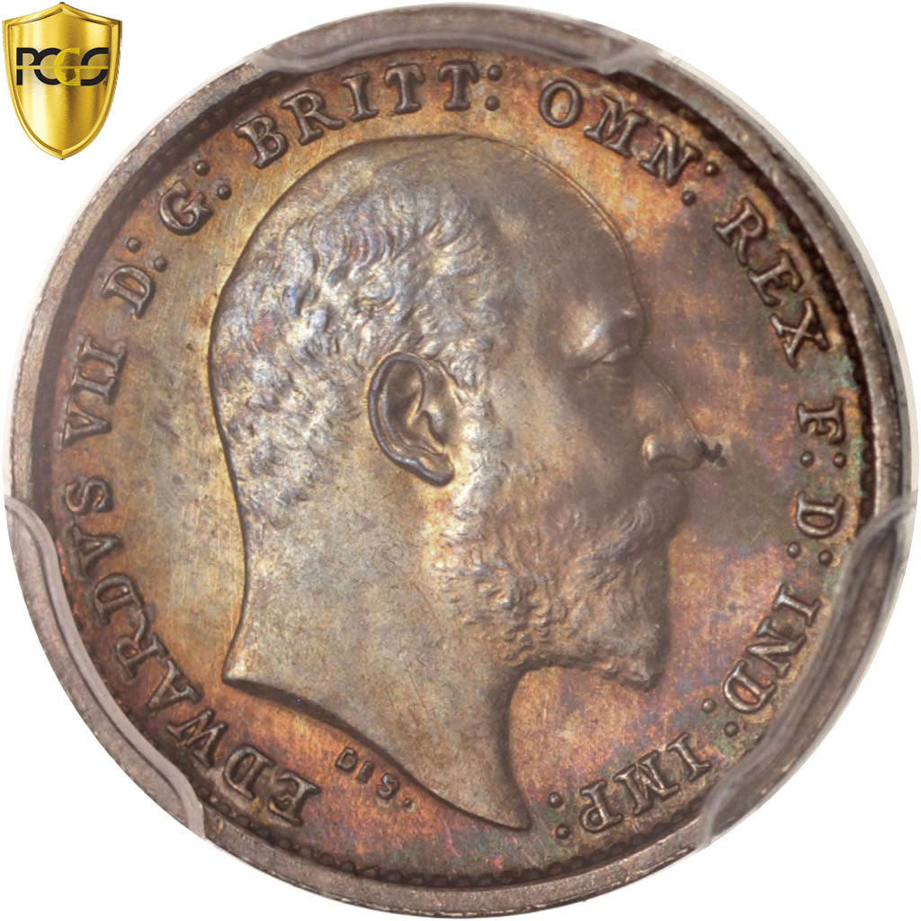 Coin, Great Britain, Edward VII, 2 Pence, 1904, PCGS, PL67+, MS(65-70), Silver
