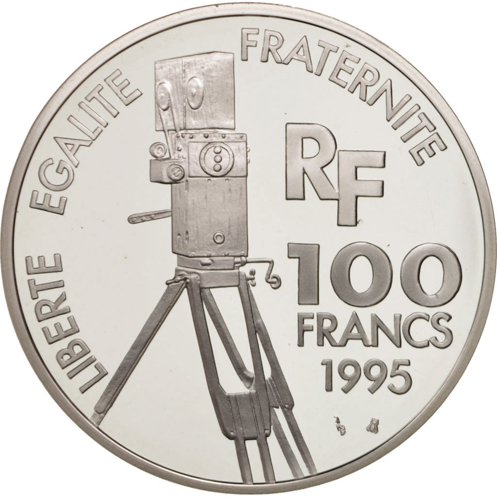 France, 100 Francs, Gérard Philipe, 1995, Paris, MS(65-70), Silver, KM:1943
