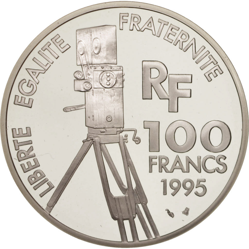 France, 100 Francs, Georges Méliès, 1995, Paris, FDC, Argent, KM:1942