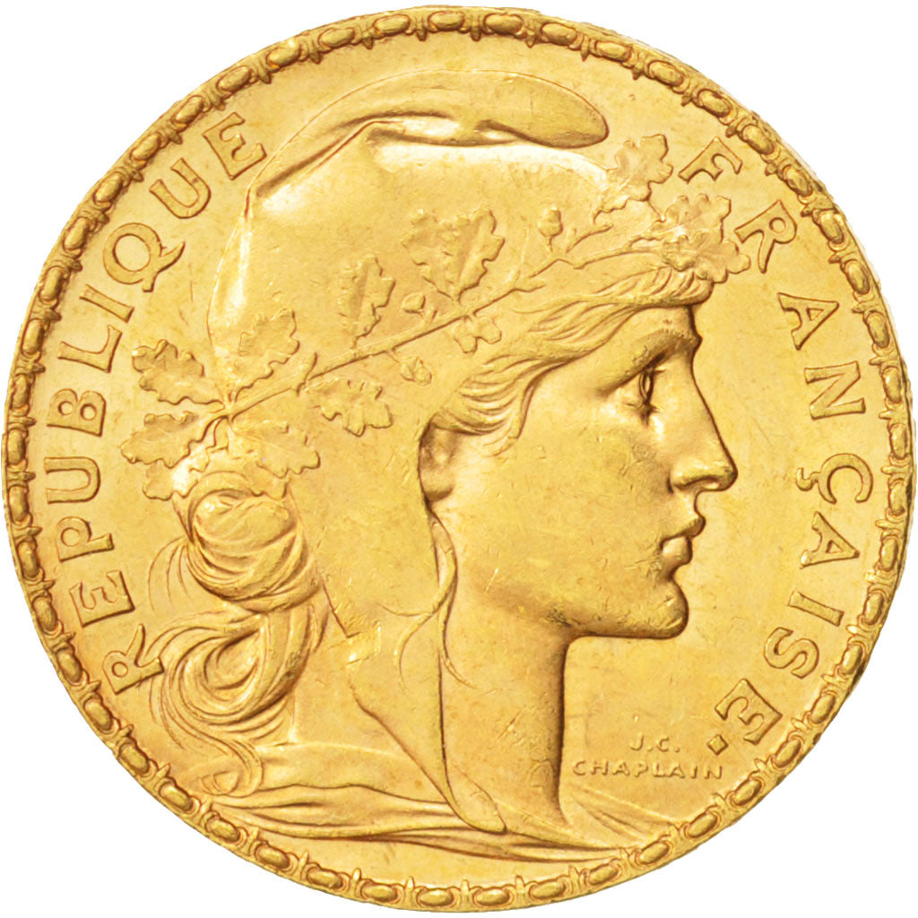 France, Marianne, 20 Francs, 1901, Paris, MS(63), Gold, KM:847, Gadoury:1064